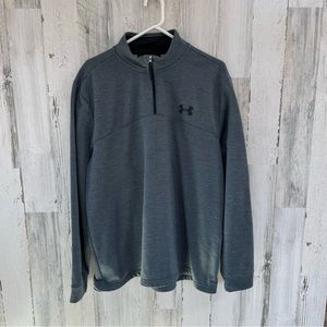 Under Armour Coldgear Loose Men’s Size XXL 1/4 Zip Pullover Color-Gray